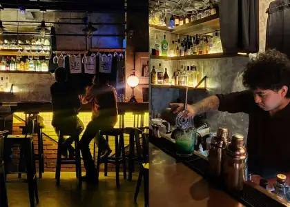 Escapee Interior and one of their bartenders