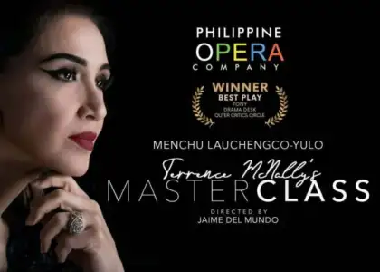 A vibrant masterclass session at the Philippine Opera, featuring students learning opera techniques from experienced professionals.