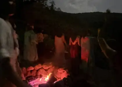 Stephanie Full Moon Event bonfire