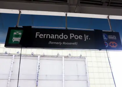 ICYMI LRT 1 Roosevelt Station Is Now Fernando Poe Jr Station