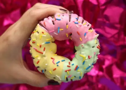 KK Birthday Drip Cake Doughnuts