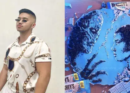 Andre Manguba Food Art Hersheys Chocolate Stranger Things Millie Bobbie Brown Vecna jpeg