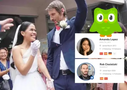 Move Over Tinder This Couple Got Married After Meeting Through Duolingo