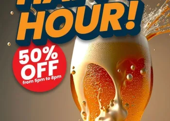 Happy hour the edge bar