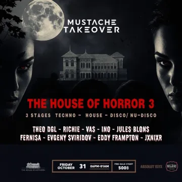 Mustache Takeover The House Of Horror 3
