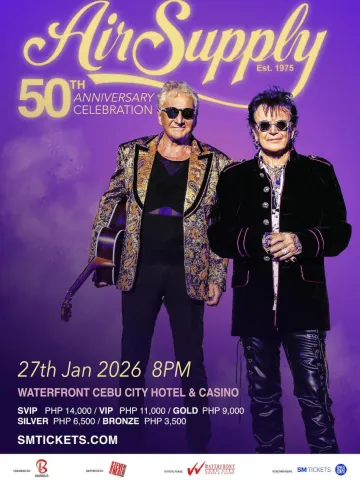 AIR SUPPLY 50th ANNIVERSARY CELEBRATION cebu