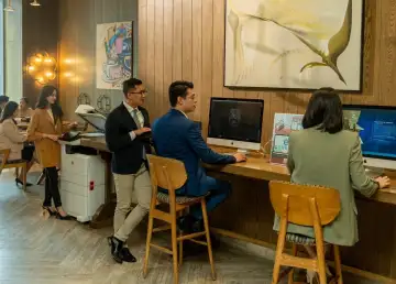 This New Space by Hilton Is a Co-working Station and Buffet in One