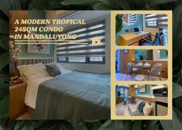 City Condos: A Modern Tropical 24sqm Condo in Mandaluyong