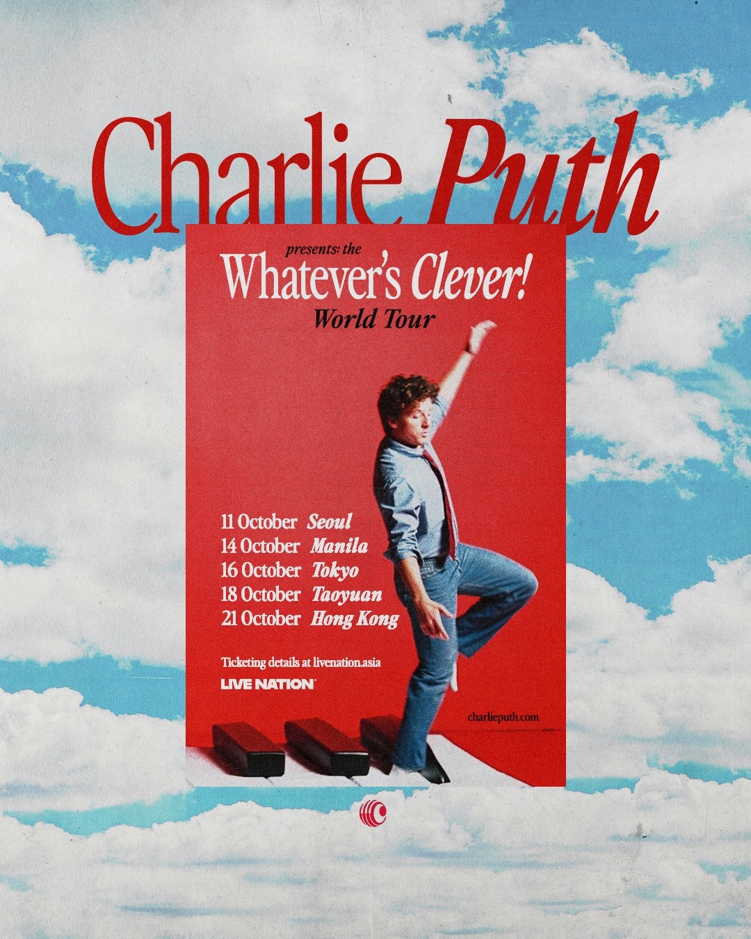 Charlie Puth 'Whatever’s Clever World Tour' in Manila
