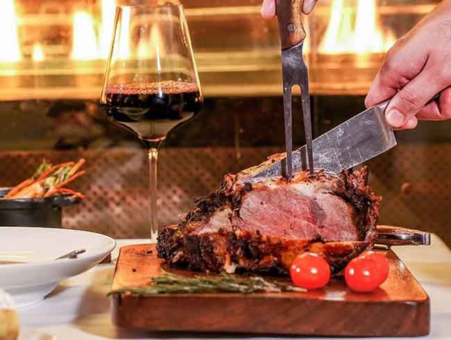 Cru steakhouse set menu