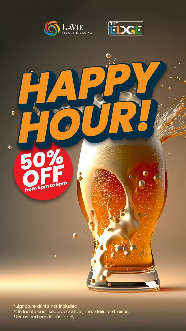 Happy hour the edge bar