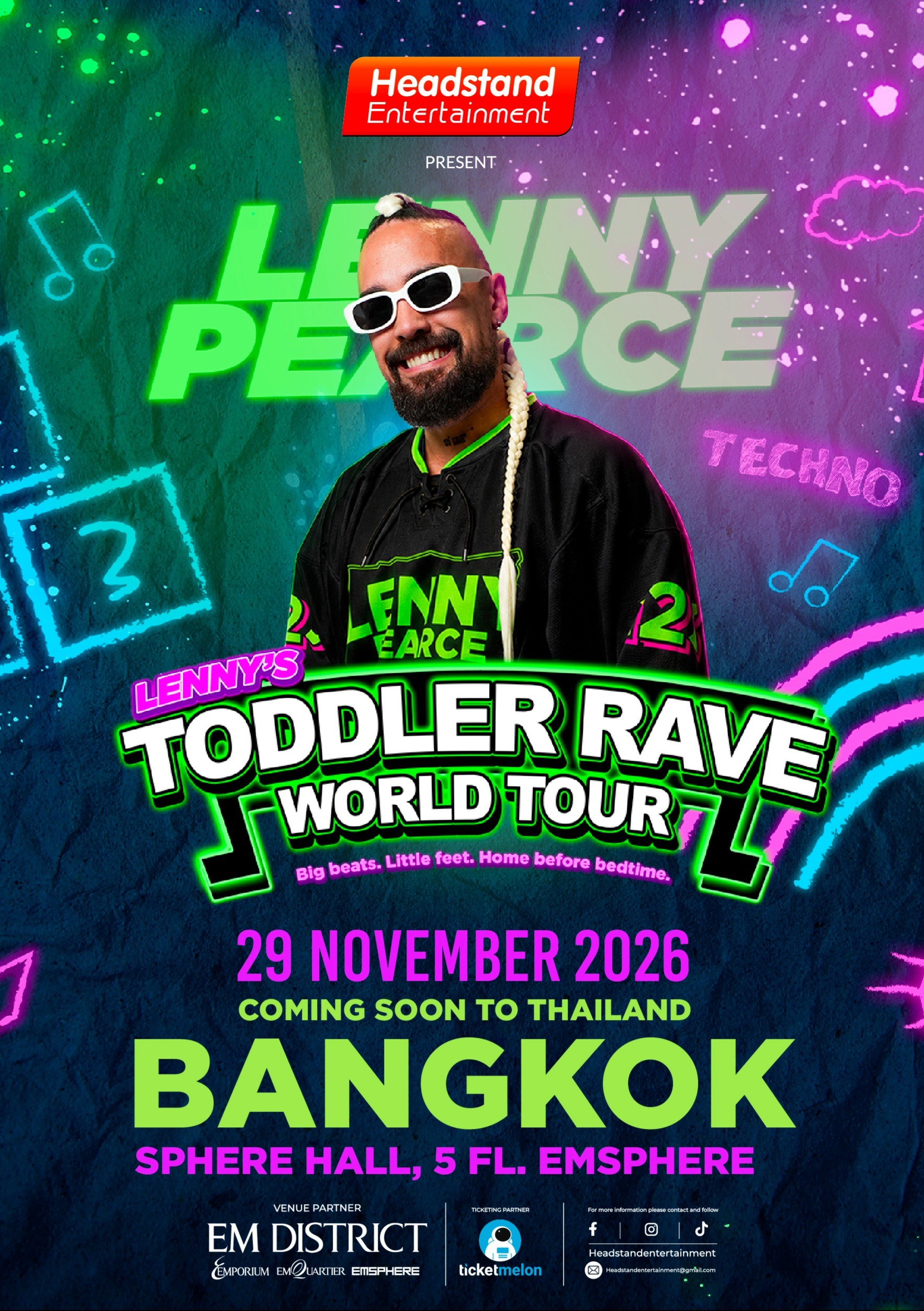 Lenny’s Toddler Rave World Tour Bangkok 2026