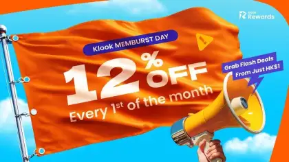 Klook Memburst Day 12 Off Every 1st of the Month