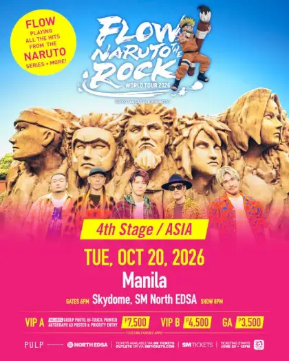 FLOW World Tour 2026 NARUTO THE ROCK in Manila
