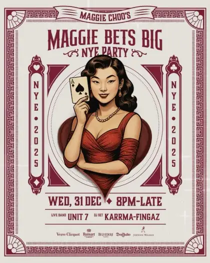 9 Maggie Bets Big: A New Year's Eve Party