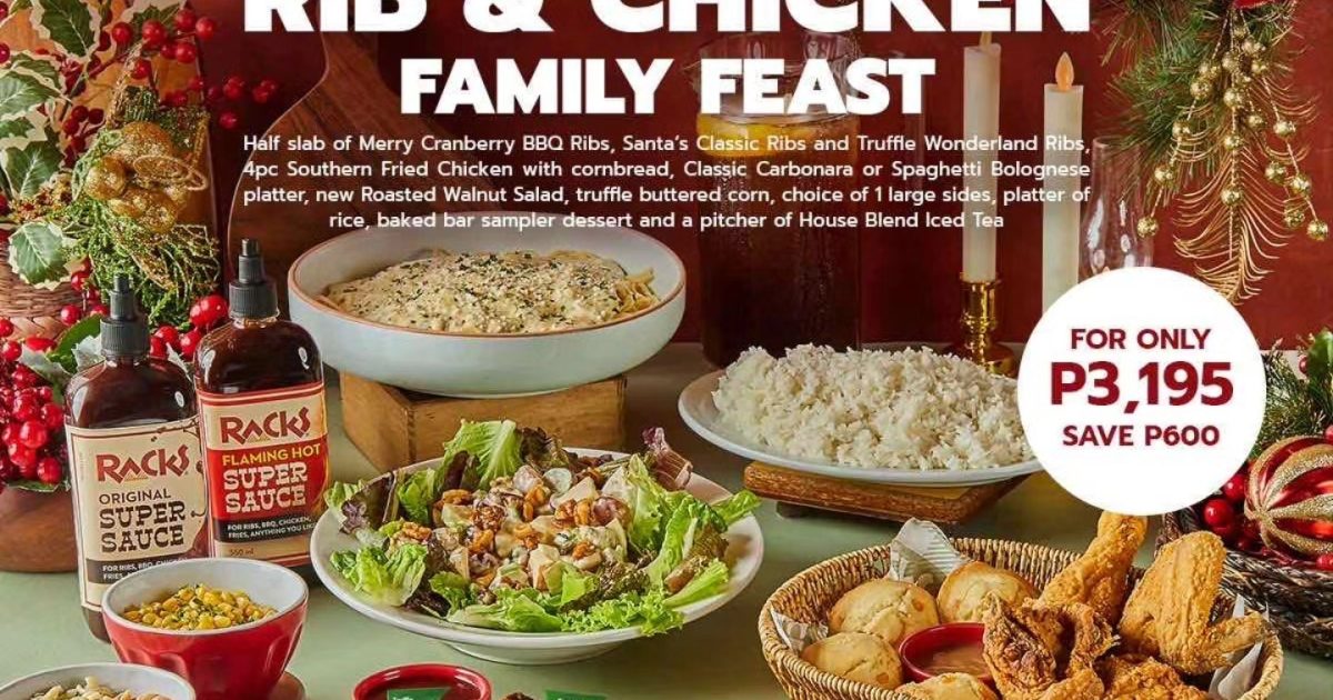 Chicken Ribs On Rack RACKS - Holiday Rib & Chicken Family Feast | The Beat Manila