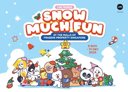 3 LINE FRIENDS Snow Much Fun at Frasers