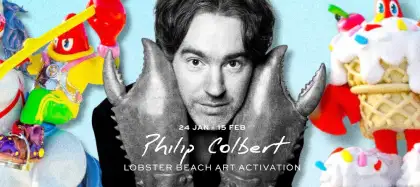 1 Lobster Beach — Art Exhibition by Philip Colbert at Tanjong Beach Club