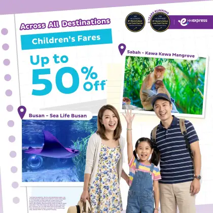 HK Express Up to 50 Off Childrens Fares