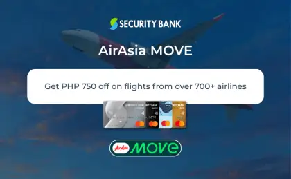 Security Bank x Air Asia Up to P750 Off on Flights