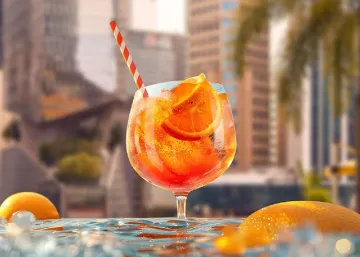 Sunset Spritz at Rooftop at QT