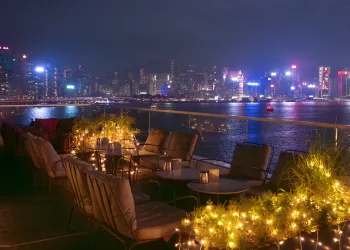 Outdoor Terrace Night View