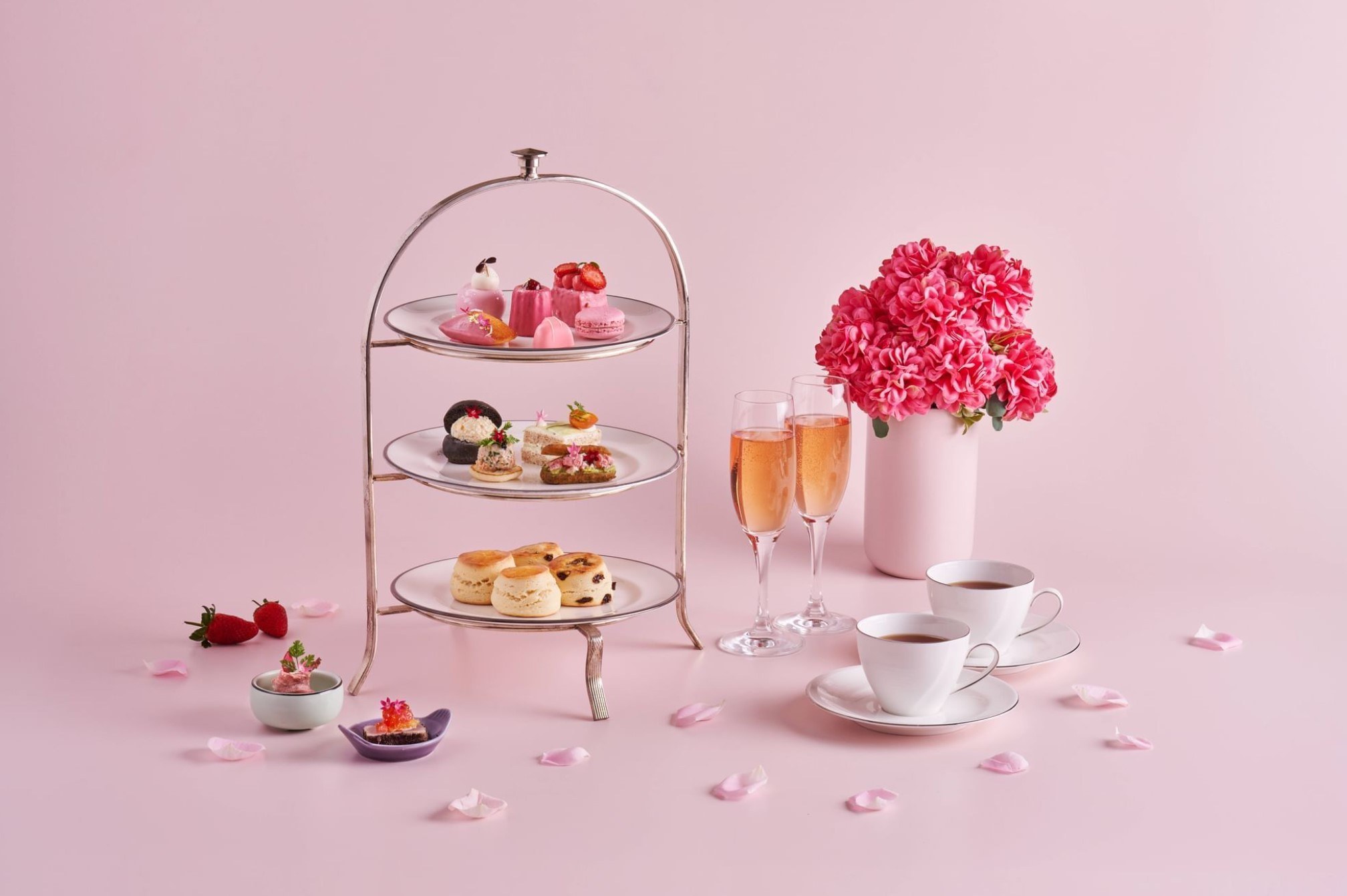 Pink Traditional Afternoon Tea