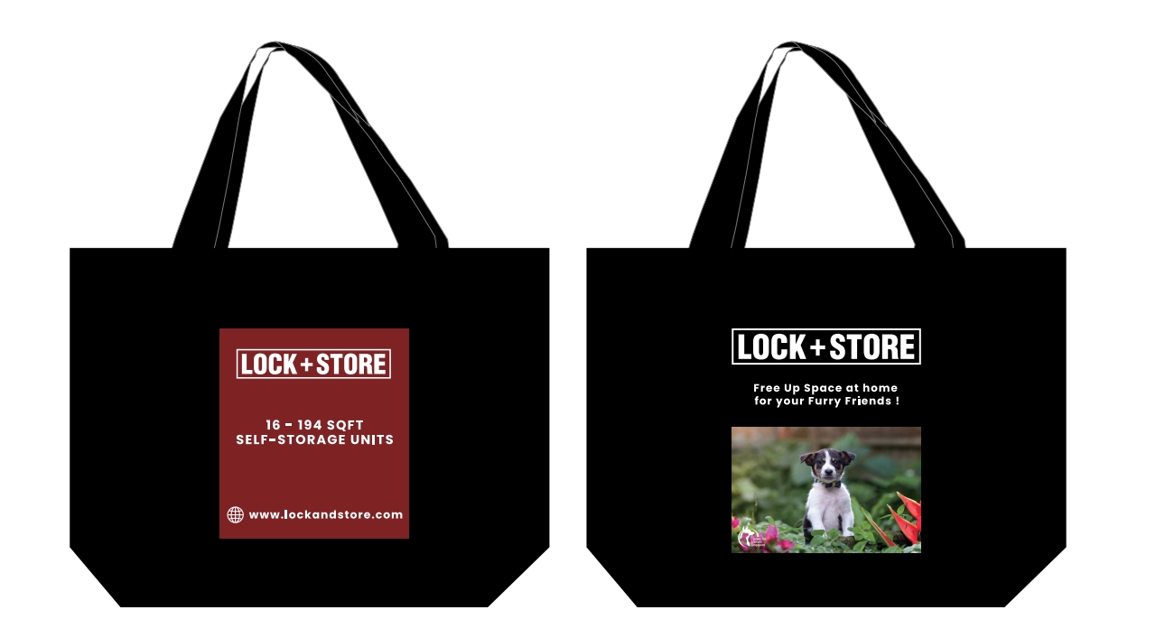 Lock+Store Buy a Tote Bag and Support Shelter Dogs