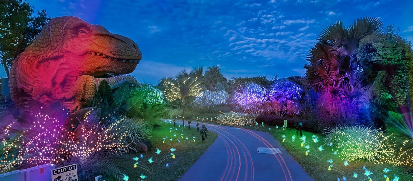 Dino Glow at Changi Festive Village