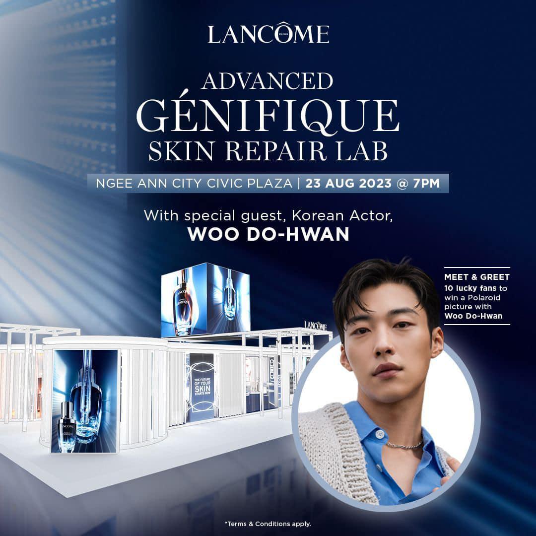 Woo Do-hwan Lancôme Pop-Up in Singapore Event Poster