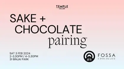 Sake and Chocolate Pairing Session Singapore
