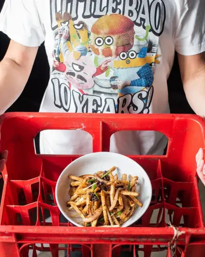 Stir Fried Beef Noodles Fries