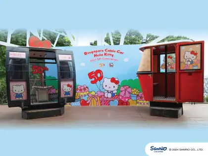 Singapore Cable Car x Hello Kitty 50th Anniversary