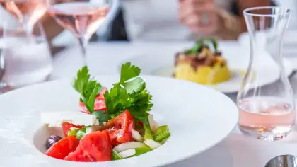 Signature Tomato Salad at estiatoria Milos Singapore