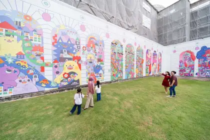 Exterior Hoarding Artworks at National Museum of Singapore