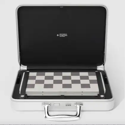 Rimowa Aluminum Suitcase Luggage With Chess Inside