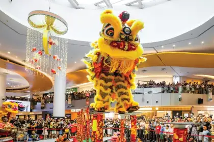 Lion Dance Performance 2 VivoCity Singapore