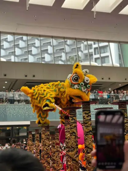 Lion Dance Performance at Marina Square