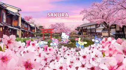 Sakura feat Sanrio Characters at Gardens by the Bay