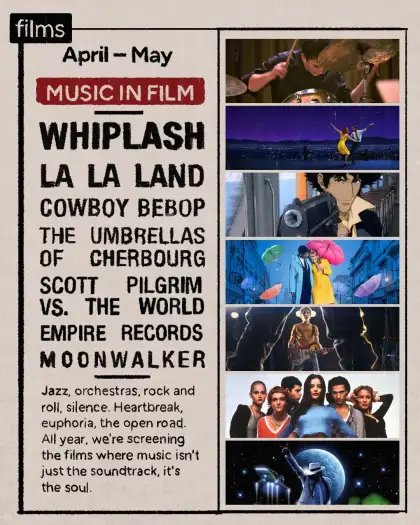 Music in film poster