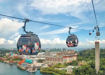 Ride On These Cute Hello Kitty Cable Cars in SG til Dec 31
