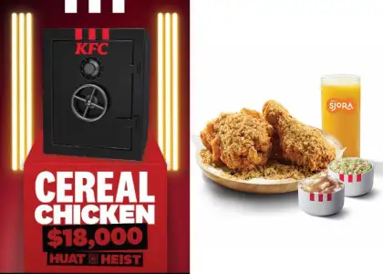 Get a Chance to Win Up to S18000 Cash With KF Cs Huat Heist