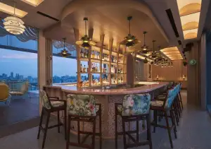 This New Rooftop Bar Offers Different Shades of Pink